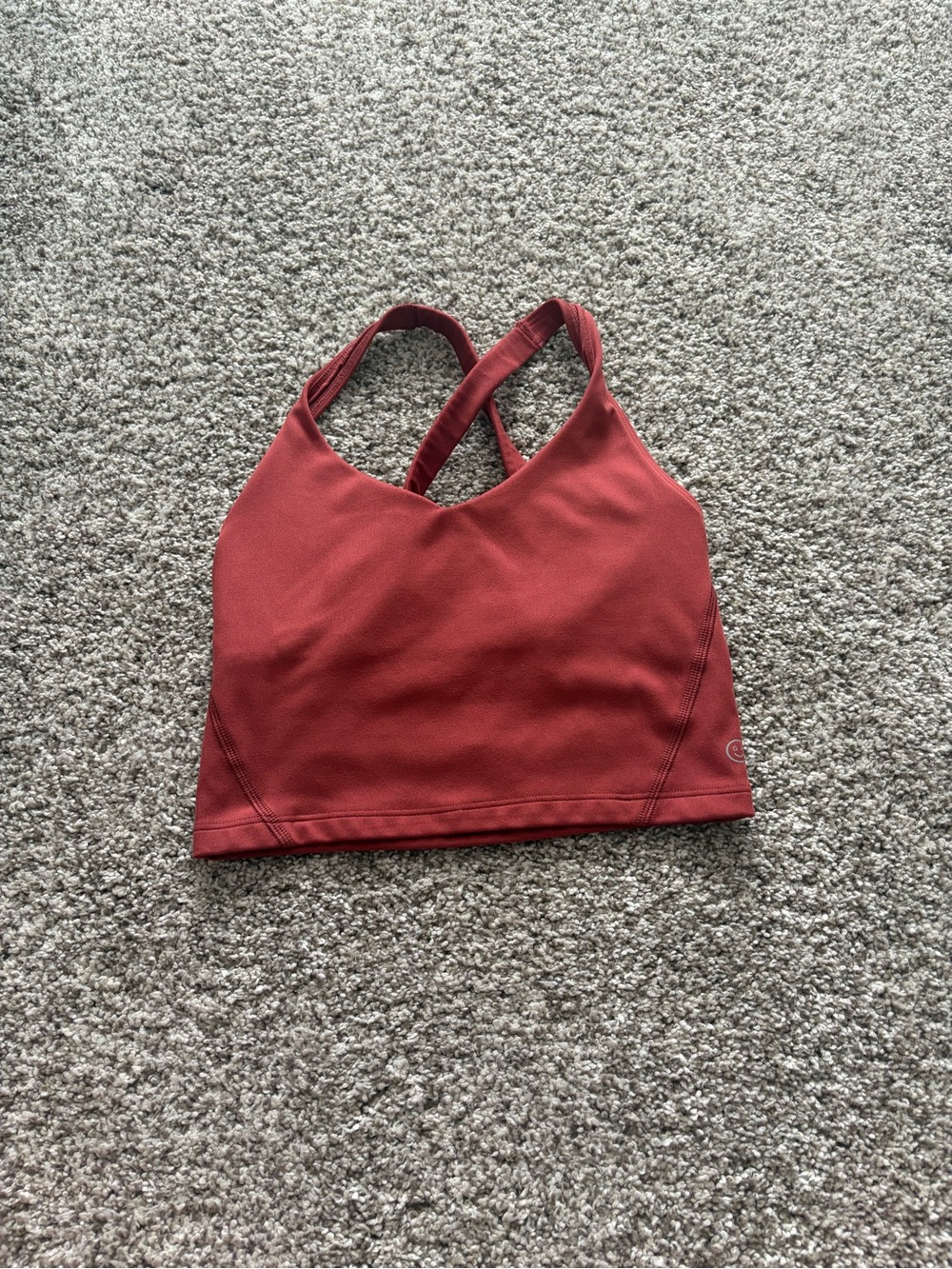 Gilly Hicks Rust Red Crossback Tank Top